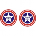 Martin U.S.A.Aircraft Decal/Sticker 6''round diameter!